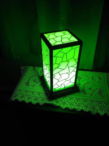 reviewers glowing green lamp