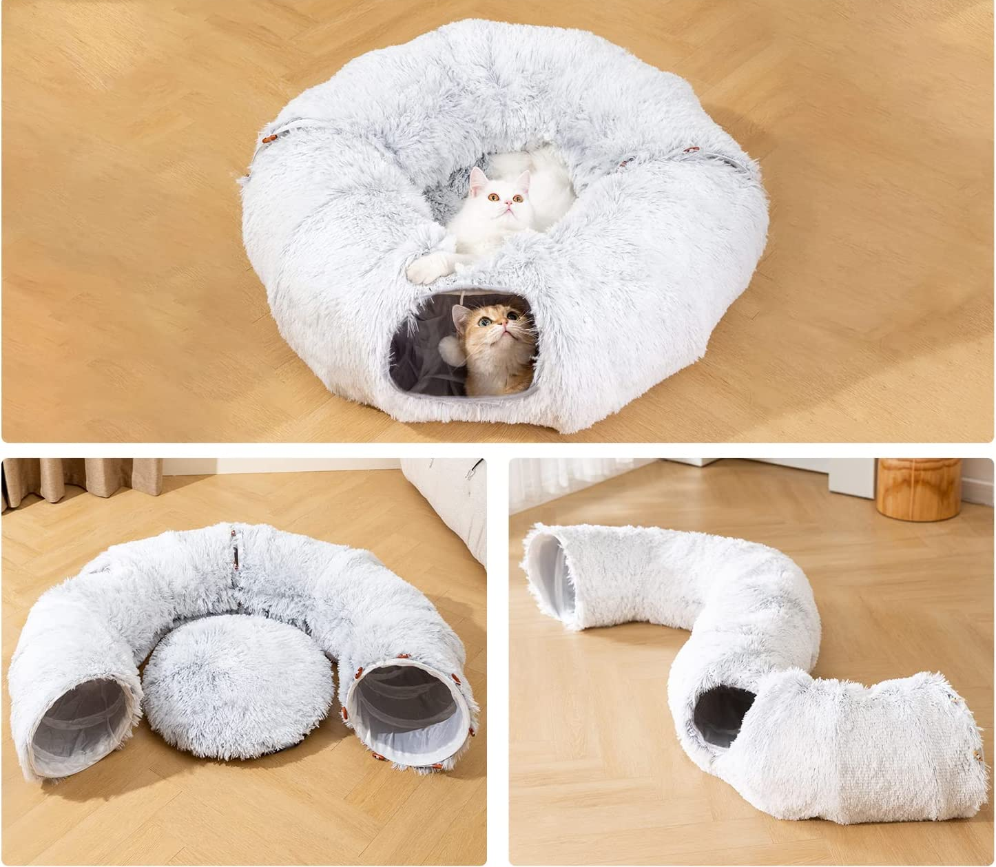 the bed / tunnel in three different formations
