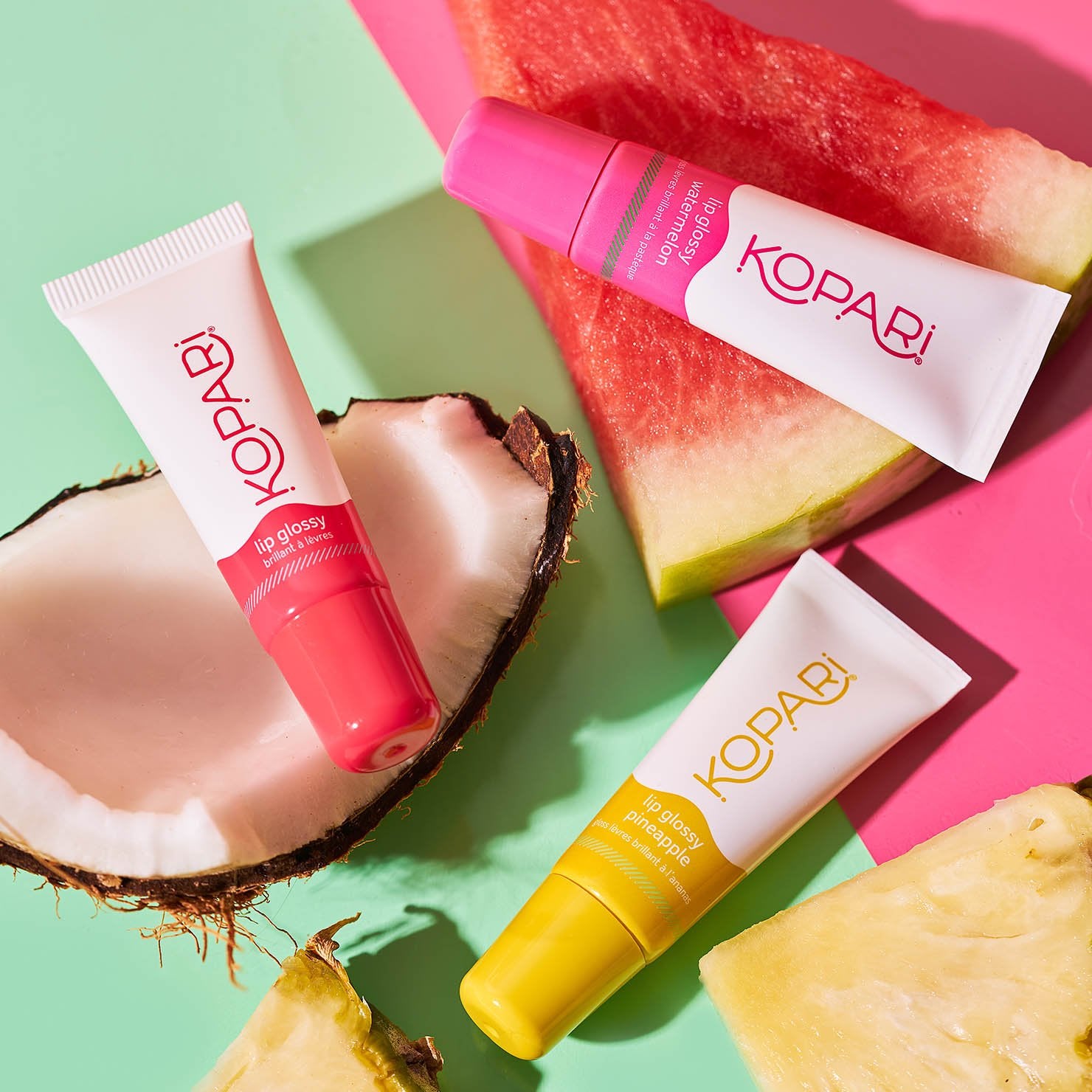 the three lip glosses