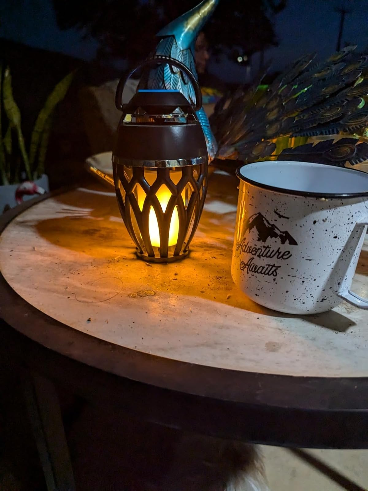 Speaker glowing