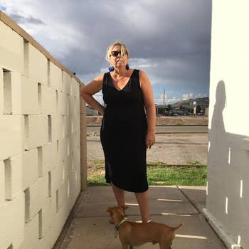 reviewer wearing the formal  successful  black