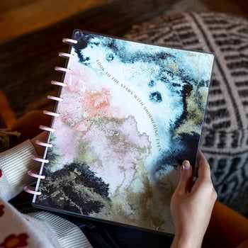 the outside of the planner 