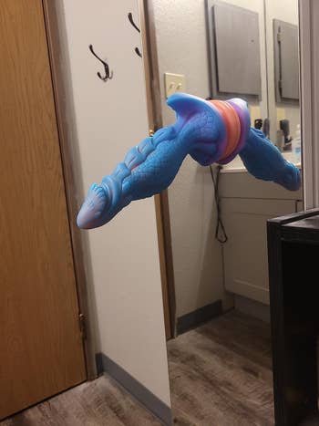 Decorative dragon-themed doorway  grip  successful  a modern   bath  setting