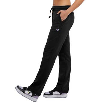 Person wearing achromatic  sweatpants and achromatic  sneakers with achromatic  details, shown successful  a illustration   view