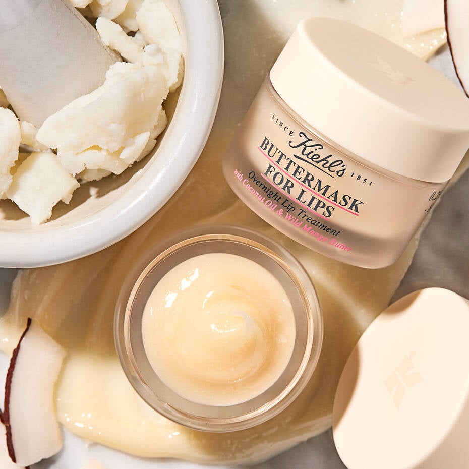 A jar of lip butter labeled