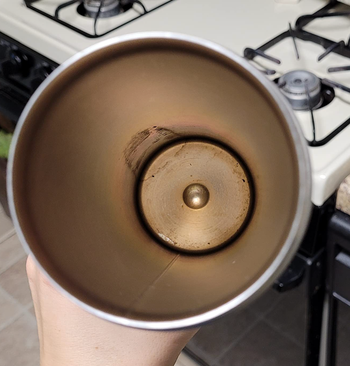 inside of a reviewer's water bottle looking dirty 