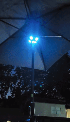 a gif of a reviewer's light changing colors