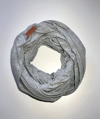 the travel blanket in gray