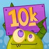 The number ten thousand under a small green monster
