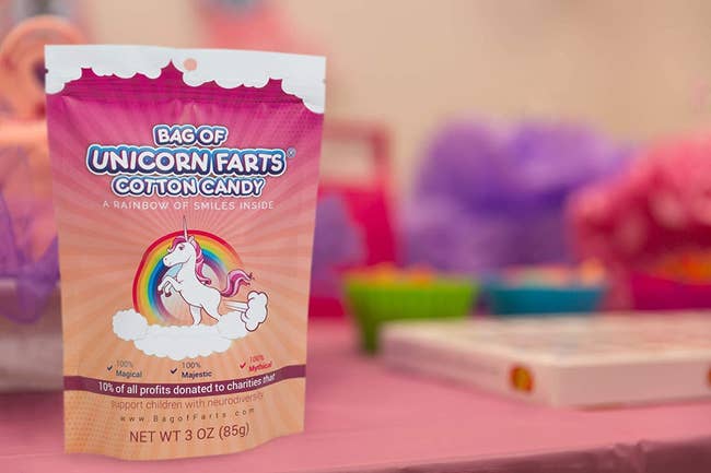 the bag of unicorn farts aka cotton candy