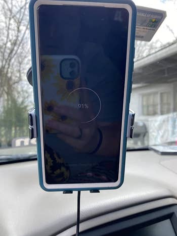 reviewer phone in phone mount