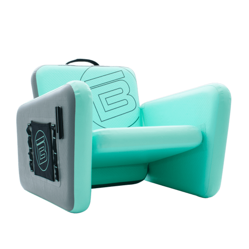 the teal inflatable aero chair