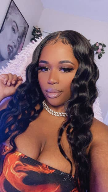 Reviewer after using hair crimper