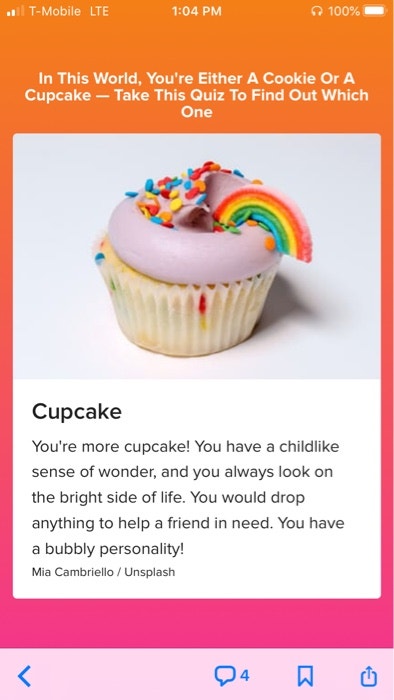 Are You A Cookie Or A Cupcake Quiz