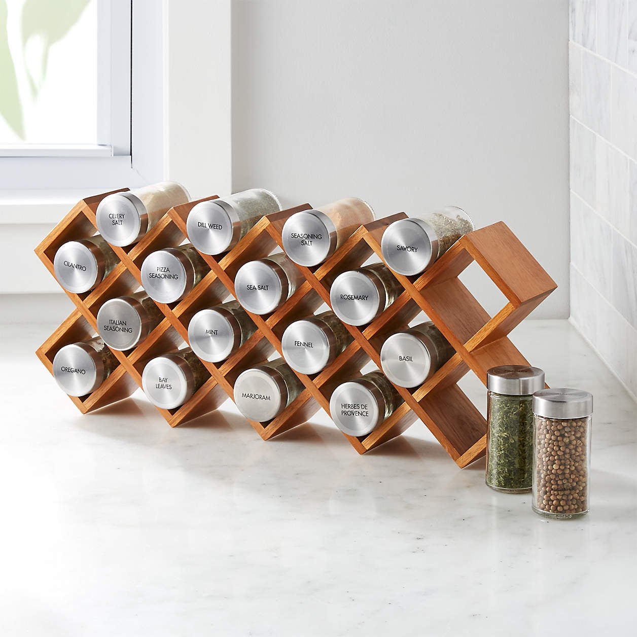 Hone-can-do Flat Wire Expandable Spice Rack - Gray : Target