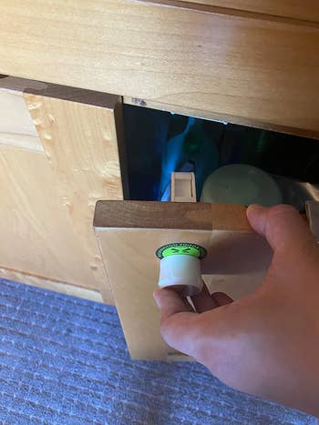 reviewer's cabinet with magnetic lock on it