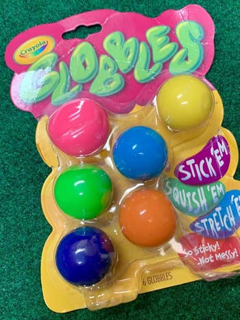 Reviewer image of the Globbles in their packaging