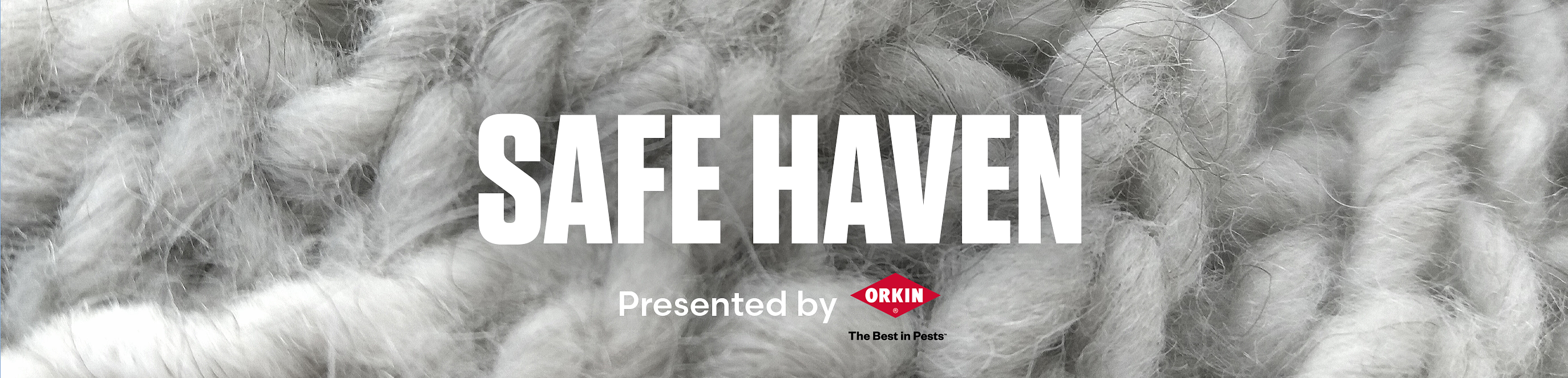 Crochet textured background with copy overlay reading 