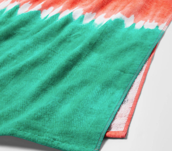 Close-up image of the watermelon beach towel