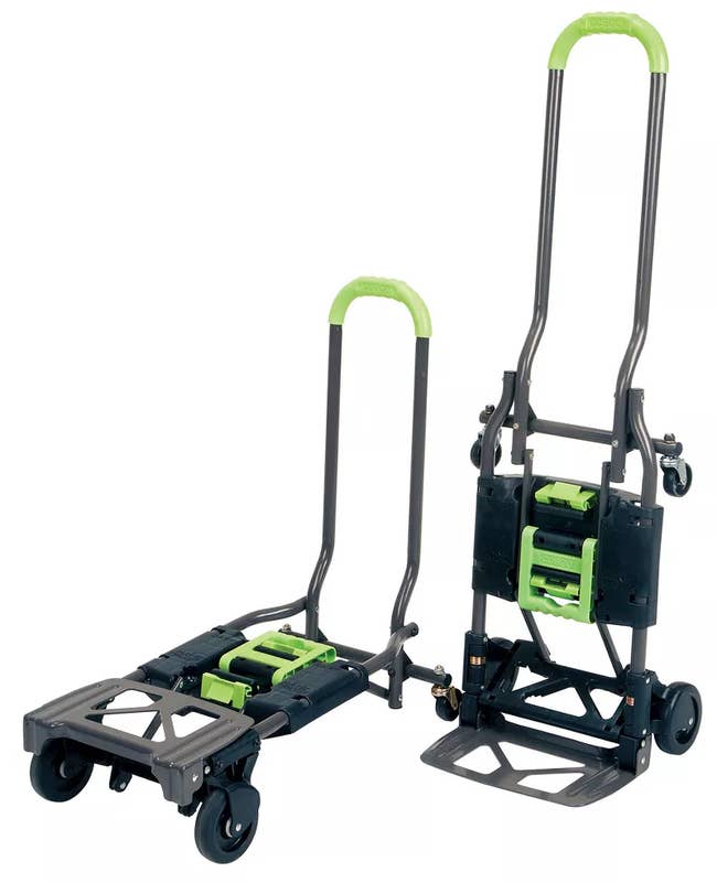 Image of the black and green dolly