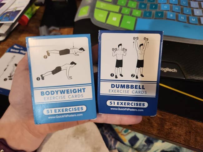 reviewer image of the fitness exercise cards