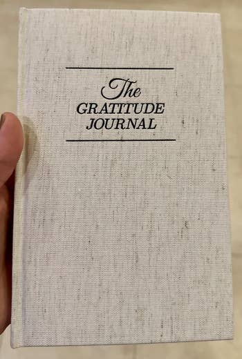 the cover of the gratitude journal