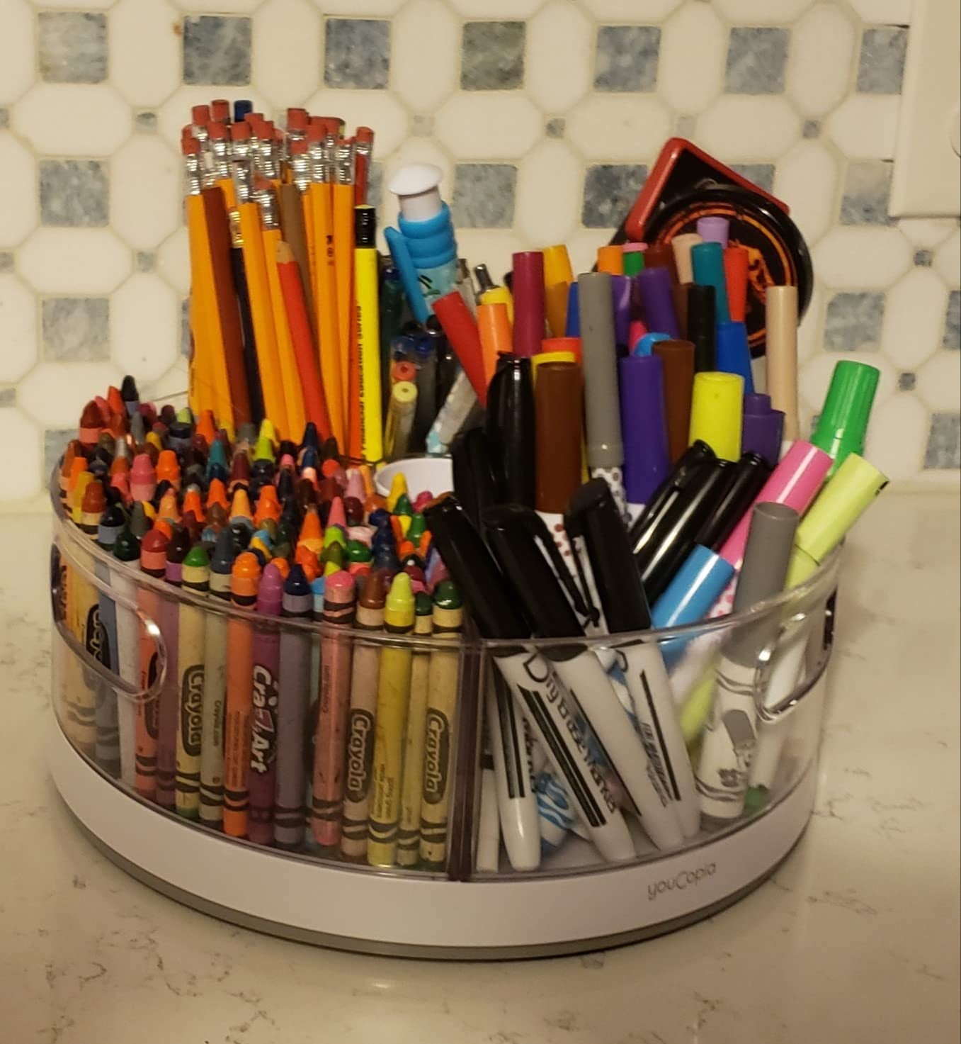 Making a Mark Reviews: How to create a Lazy Susan Coloured Pencil Holder