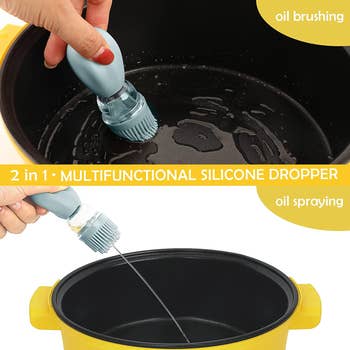 Models showing the oil brushing and dropper