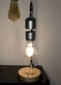 gif of reviewer turning the lamp on and off