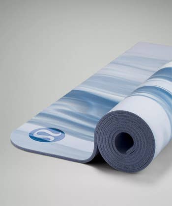 the blue yoga mat