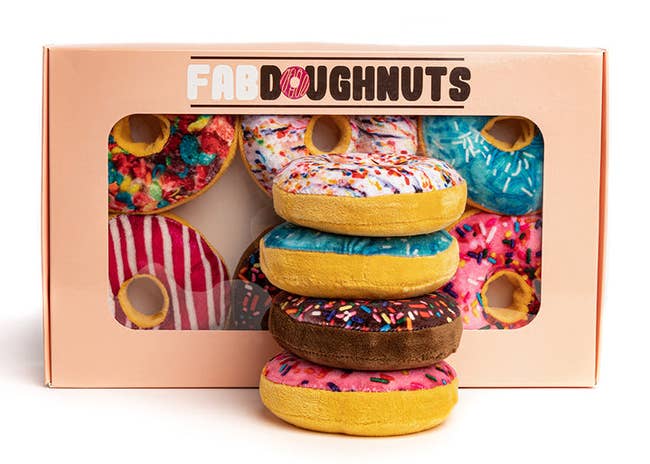Image of the toy doughnuts and their packaging