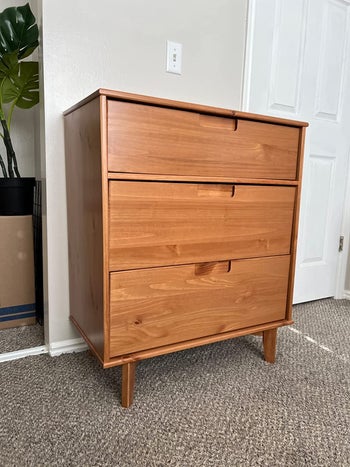 reviewer photo of wooden dresser