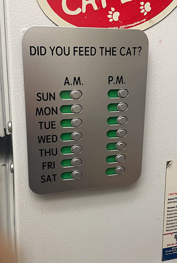 the magnet on a reviewer's fridge