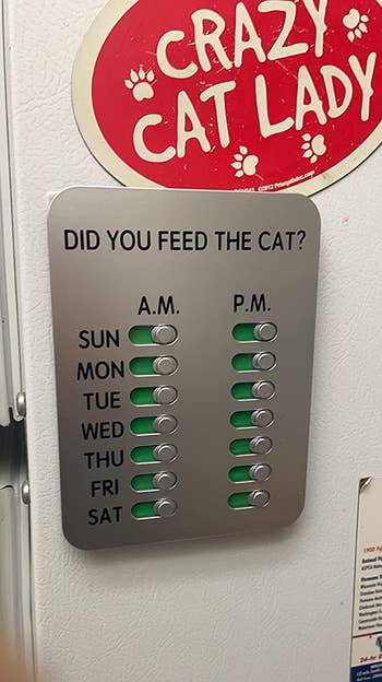 the magnet on a reviewer's fridge