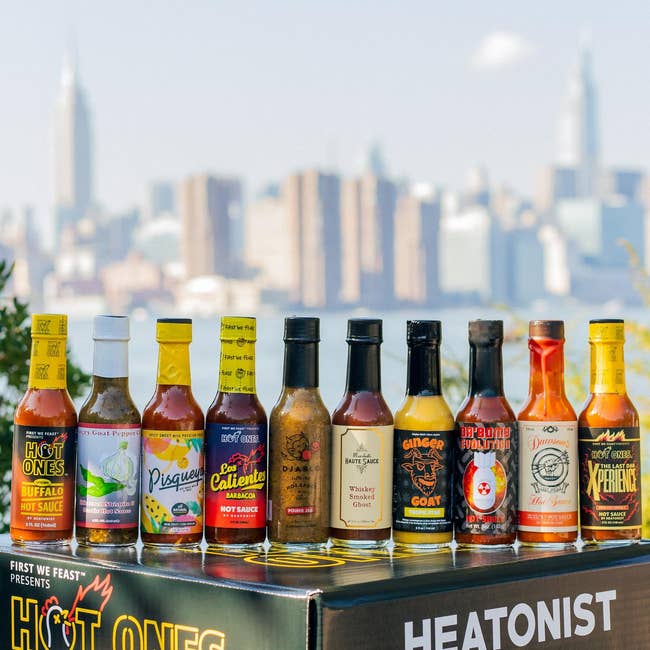 10 hot sauces in a row 