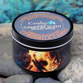 the campfire wood wick candle