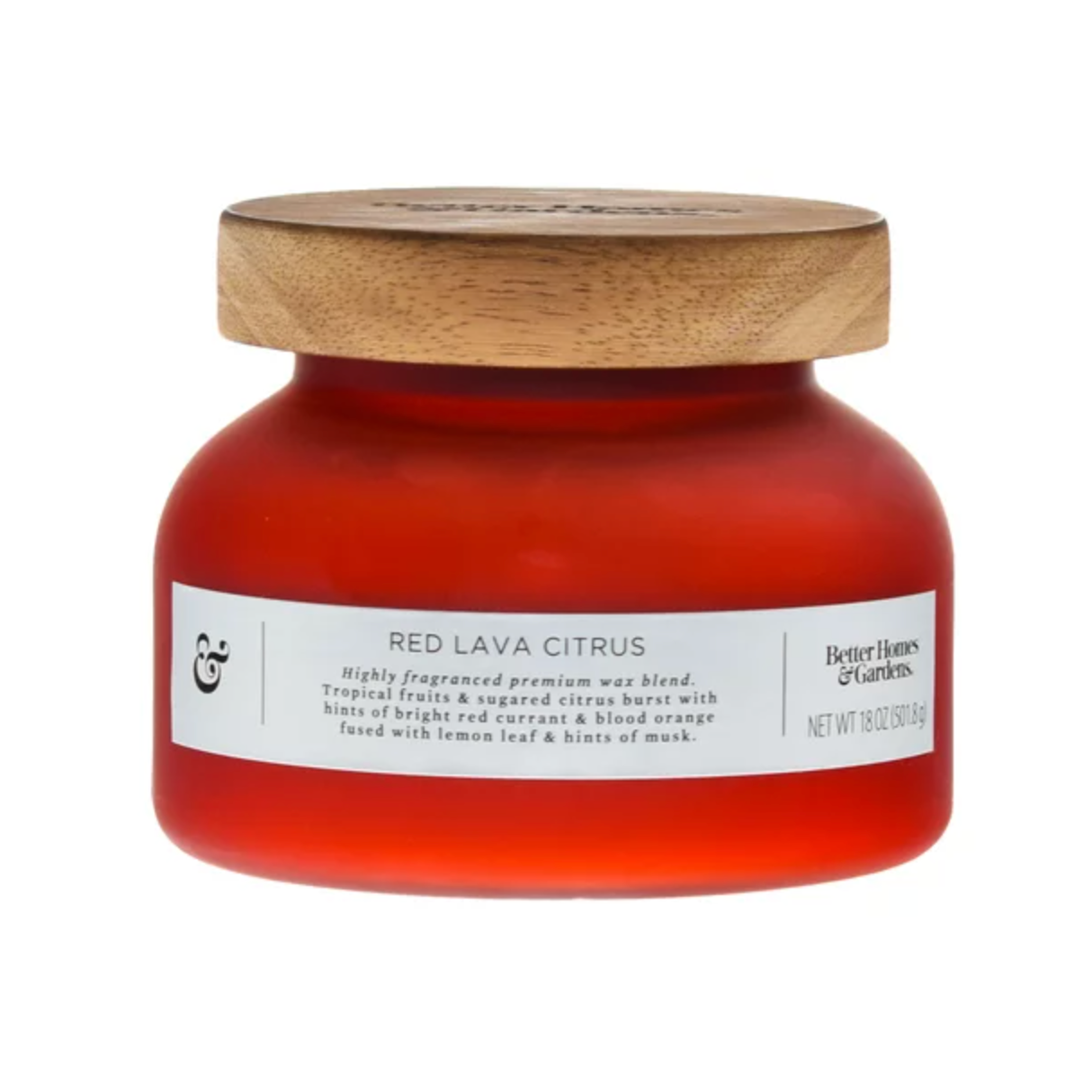Red Lava dome candle better home & gardens