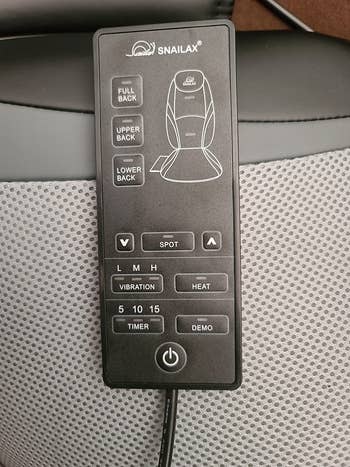 Reviewer photo of remote for massage chair pad