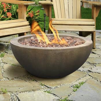 Image of the round fire pit