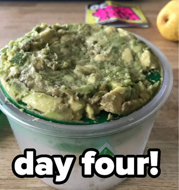 Still fresh guac on day four 