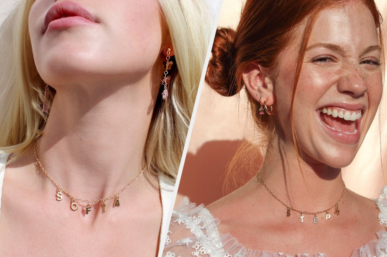 Two images of models wearing