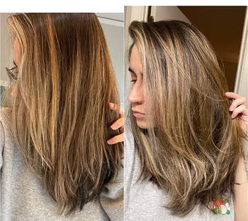 reviewers color treated hair before and after using conditioning treatment