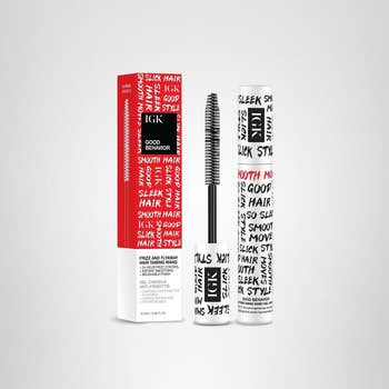 IGK Hair wand and packaging with substance emphasizing