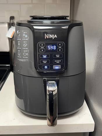 air fryer sitting on reviewer's counter