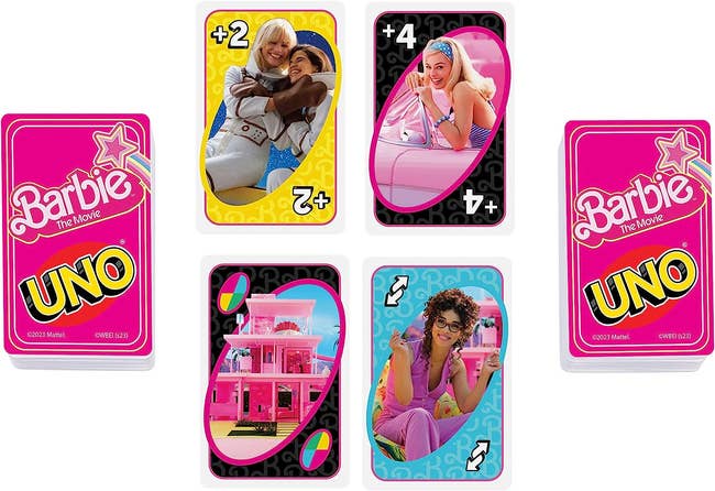 barbie the movie themed uno