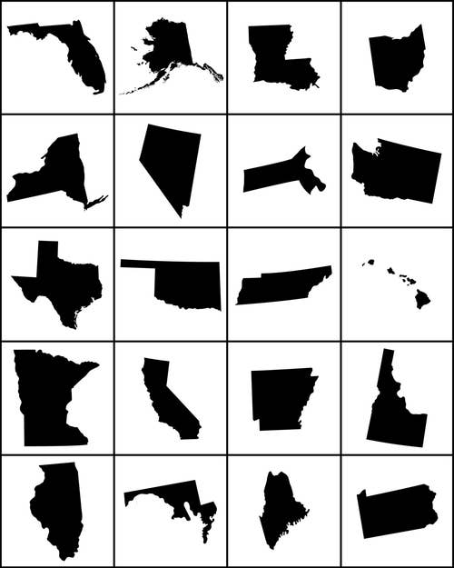 US States You States By Their Outline?