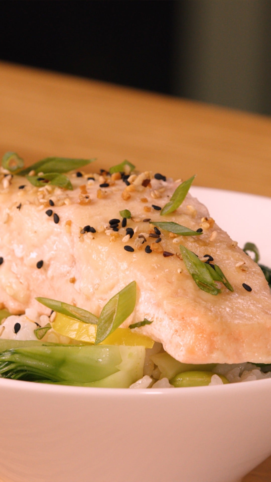 Instant Pot Miso Butter Salmon And Ginger Rice