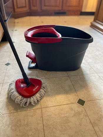 The mop and bucket on a reviewer's floor