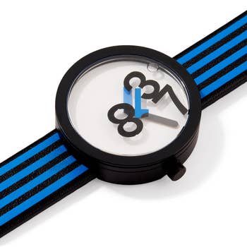 the ticker successful bluish against a achromatic background