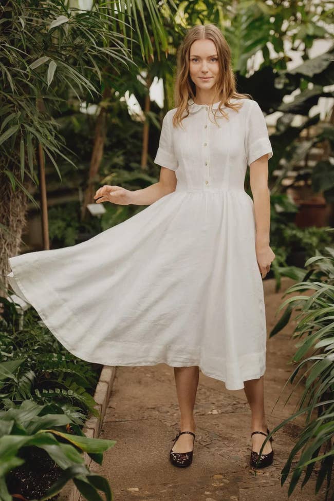 brown asymmetrical dress Coperni